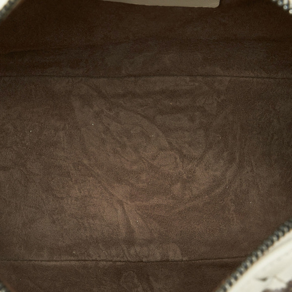 Pre-Loved Bottega Veneta In Mist Intrecciato Flocked Velvet Bouquet Duffel Bag - Picture 5 of 12